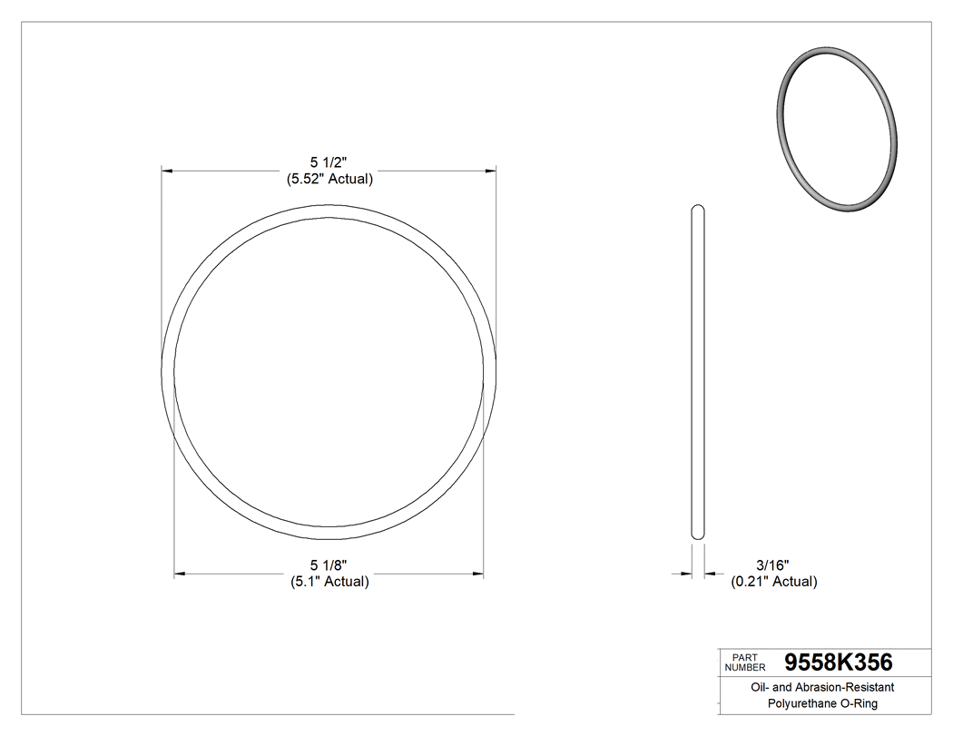 Technical drawing - 9558K356